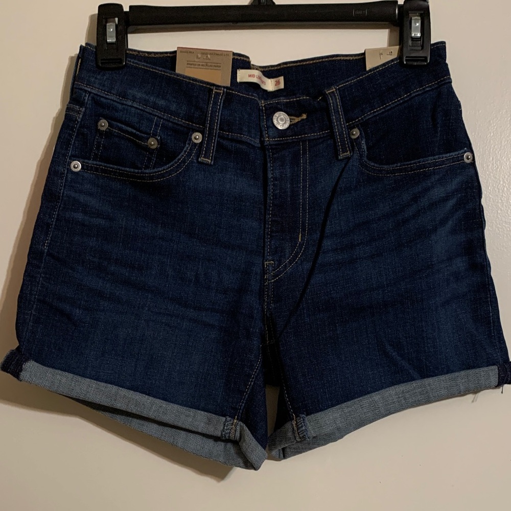 Levi's Dark Blue Jean Shorts